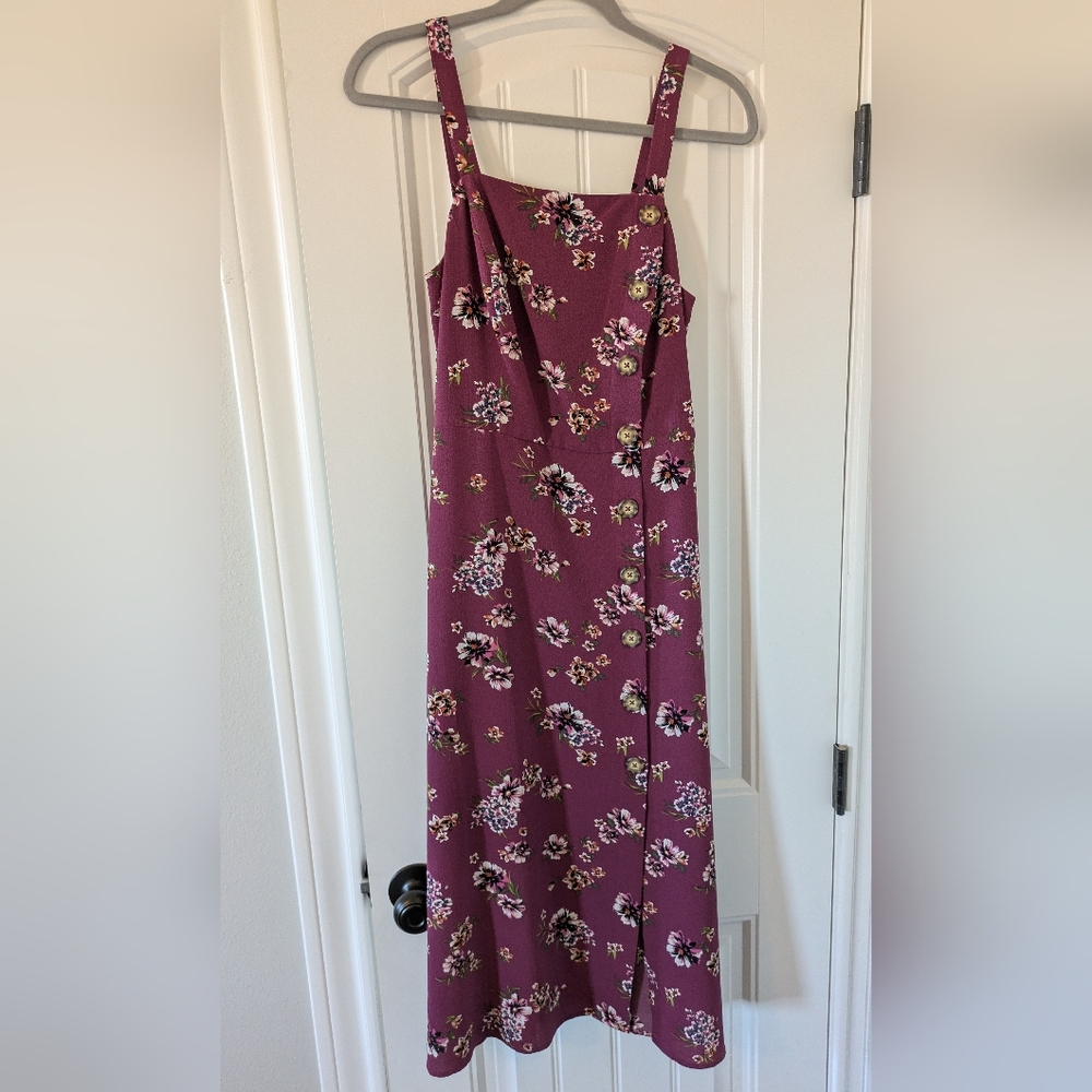 Target Burgundy Floral Dress